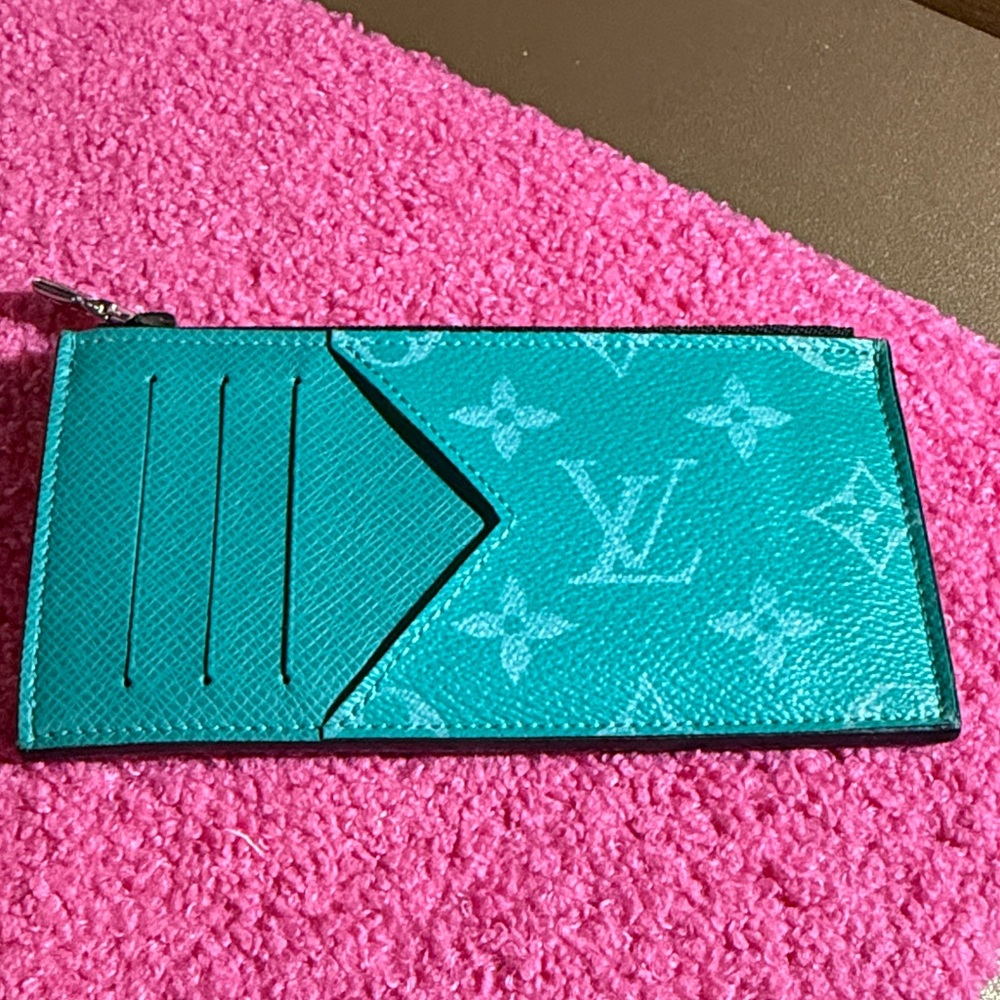 Authentic Louis Vuitton Taigarama Coin Card Holder